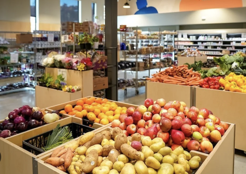 Fresh produce at the Harvest Hands food bank market